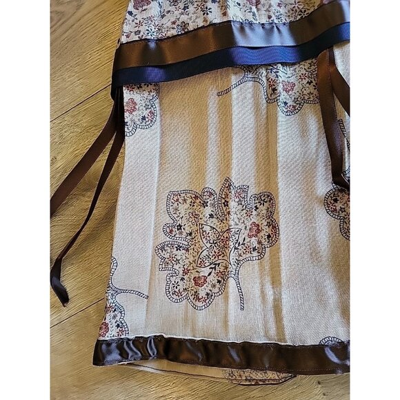 Vintage 70s Chessa Davis Skirt Set Prarie Brown Medium - Picture 6 of 12